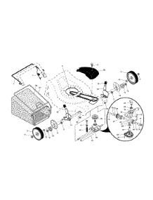 Wheels / Tires / Bag parts for Craftsman Gas Walk-Behind Mower 917376562 from AppliancePartsPros.com