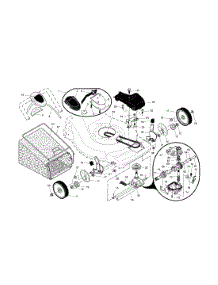 Wheels / Tires / Bag parts for Craftsman Gas Walk-Behind Mower 917376582 from AppliancePartsPros.com