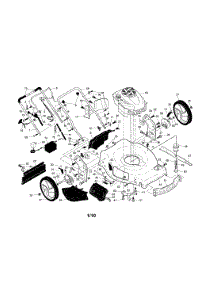 Engine / Housing / Handle parts for Craftsman Gas Walk-Behind Mower 917376593 from AppliancePartsPros.com
