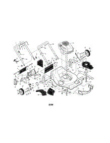 Engine / Housing / Handle parts for Craftsman Gas Walk-Behind Mower 917376658 from AppliancePartsPros.com