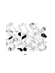 Engine / Housing / Handle parts for Craftsman Gas Walk-Behind Mower 917376660 from AppliancePartsPros.com