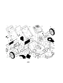 Engine / Housing / Handle parts for Craftsman Gas Walk-Behind Mower 917376675 from AppliancePartsPros.com