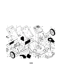 Engine / Housing / Handle parts for Craftsman Gas Walk-Behind Mower 917376678 from AppliancePartsPros.com