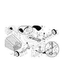 Wheels / Tires / Bag / Gearcase parts for Craftsman Gas Walk-Behind Mower 917376691 from AppliancePartsPros.com