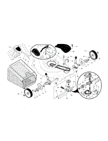 Wheels / Tires / Bag parts for Craftsman Gas Walk-Behind Mower 917376692 from AppliancePartsPros.com