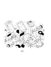 Engine / Housing / Handle parts for Craftsman Gas Walk-Behind Mower 917376720 from AppliancePartsPros.com