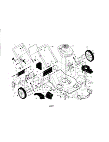 Engine / Housing / Handle parts for Craftsman Gas Walk-Behind Mower 917376745 from AppliancePartsPros.com