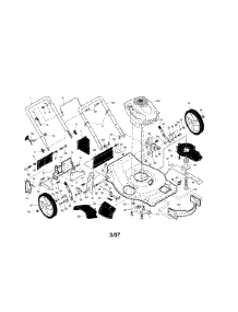 Engine / Housing / Handle parts for Craftsman Gas Walk-Behind Mower 917376802 from AppliancePartsPros.com
