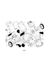 Engine / Housing / Handle parts for Craftsman Gas Walk-Behind Mower 917376803 from AppliancePartsPros.com