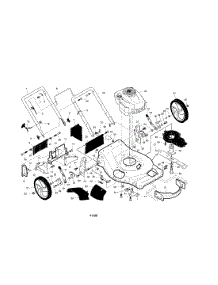 Engine / Housing / Handle parts for Craftsman Gas Walk-Behind Mower 917376805 from AppliancePartsPros.com