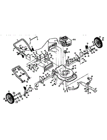 Main Frame parts for Craftsman Gas Walk-Behind Mower 917376871 from AppliancePartsPros.com