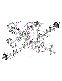 Main Frame parts for Craftsman Gas Walk-Behind Mower 917376872 from AppliancePartsPros.com