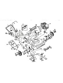 Main Frame parts for Craftsman Gas Walk-Behind Mower 917376940 from AppliancePartsPros.com