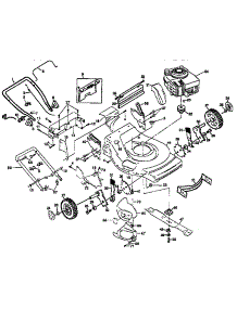 Main Frame parts for Craftsman Gas Walk-Behind Mower 917376941 from AppliancePartsPros.com