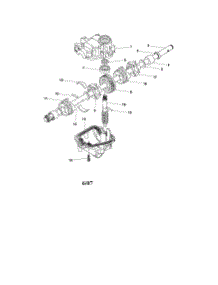 Gear Case parts for Craftsman Gas Walk-Behind Mower 917377011 from AppliancePartsPros.com