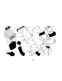 Engine / Housing / Handle parts for Craftsman Gas Walk-Behind Mower 917377011 from AppliancePartsPros.com
