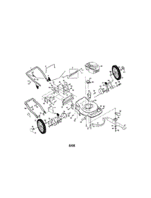 Engine / Housing / Handle parts for Craftsman Gas Walk-Behind Mower 917377050 from AppliancePartsPros.com