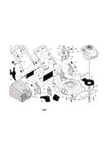 Handle / Engine / Housing / Grassbag parts for Craftsman Gas Walk-Behind Mower 917377061 from AppliancePartsPros.com