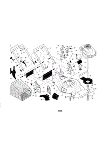 Handle / Engine / Housing / Grassbag parts for Craftsman Gas Walk-Behind Mower 917377070 from AppliancePartsPros.com