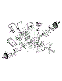 Main Frame parts for Craftsman Gas Walk-Behind Mower 917377270 from AppliancePartsPros.com