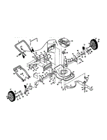 Main Frame parts for Craftsman Gas Walk-Behind Mower 917377280 from AppliancePartsPros.com