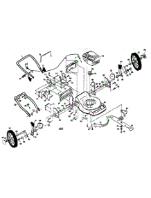 Main Frame parts for Craftsman Gas Walk-Behind Mower 917377281 from AppliancePartsPros.com