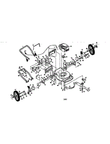 Main Frame parts for Craftsman Gas Walk-Behind Mower 917377282 from AppliancePartsPros.com