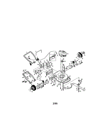 Main Frame parts for Craftsman Gas Walk-Behind Mower 917377292 from AppliancePartsPros.com