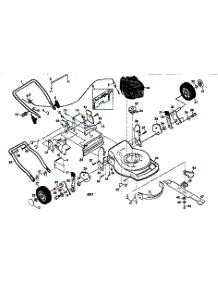 Main Frame parts for Craftsman Gas Walk-Behind Mower 917377301 from AppliancePartsPros.com