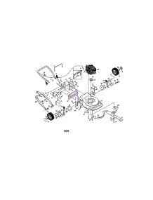Engine / Housing / Handle parts for Craftsman Gas Walk-Behind Mower 917377302 from AppliancePartsPros.com