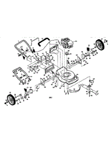 Main Frame parts for Craftsman Gas Walk-Behind Mower 917377320 from AppliancePartsPros.com
