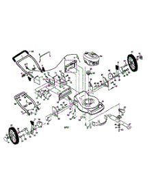 Main Frame parts for Craftsman Gas Walk-Behind Mower 917377321 from AppliancePartsPros.com