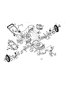 Main Frame parts for Craftsman Gas Walk-Behind Mower 917377322 from AppliancePartsPros.com