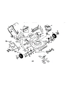 Main Frame parts for Craftsman Gas Walk-Behind Mower 917377331 from AppliancePartsPros.com