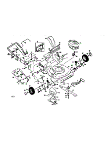 Main Frame parts for Craftsman Gas Walk-Behind Mower 917377340 from AppliancePartsPros.com