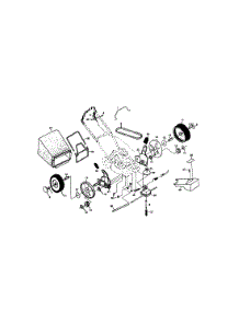 Frame / Wheels / Grassbag parts for Craftsman Gas Walk-Behind Mower 917377353 from AppliancePartsPros.com