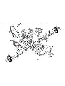 Main Frame parts for Craftsman Gas Walk-Behind Mower 917377362 from AppliancePartsPros.com