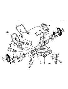 Main Frame parts for Craftsman Gas Walk-Behind Mower 917377420 from AppliancePartsPros.com