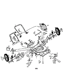 Main Frame parts for Craftsman Gas Walk-Behind Mower 91737742A from AppliancePartsPros.com