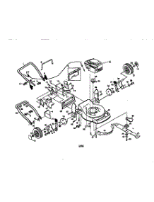 Main Frame parts for Craftsman Gas Walk-Behind Mower 917377521 from AppliancePartsPros.com
