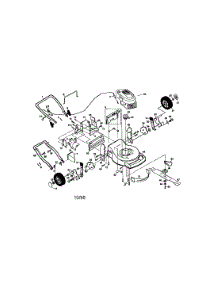 Main Frame parts for Craftsman Gas Walk-Behind Mower 917377542 from AppliancePartsPros.com