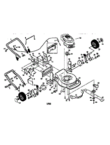 Main Frame parts for Craftsman Gas Walk-Behind Mower 91737754A from AppliancePartsPros.com