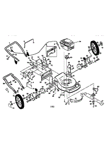 Main Frame parts for Craftsman Gas Walk-Behind Mower 917377550 from AppliancePartsPros.com