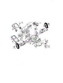 Main Frame parts for Craftsman Gas Walk-Behind Mower 917377553 from AppliancePartsPros.com