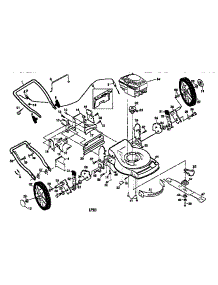 Main Frame parts for Craftsman Gas Walk-Behind Mower 91737755A from AppliancePartsPros.com