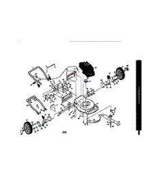 Main Frame parts for Craftsman Gas Walk-Behind Mower 917377561 from AppliancePartsPros.com