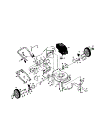 Main Frame parts for Craftsman Gas Walk-Behind Mower 917377563 from AppliancePartsPros.com
