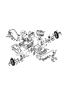 Main Frame parts for Craftsman Gas Walk-Behind Mower 917377572 from AppliancePartsPros.com