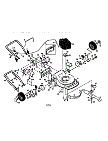 Main Frame parts for Craftsman Gas Walk-Behind Mower 917377580 from AppliancePartsPros.com