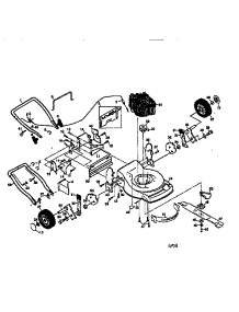 Main Frame parts for Craftsman Gas Walk-Behind Mower 917377581 from AppliancePartsPros.com